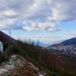 View over Pompei and Vesuv.